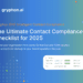 The Ultimate Contact Compliance Checklist for 2025